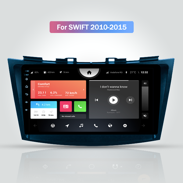 Suzuki Swift 2010 - 2015 Android Satnav Radio Touch Screen Navigation 