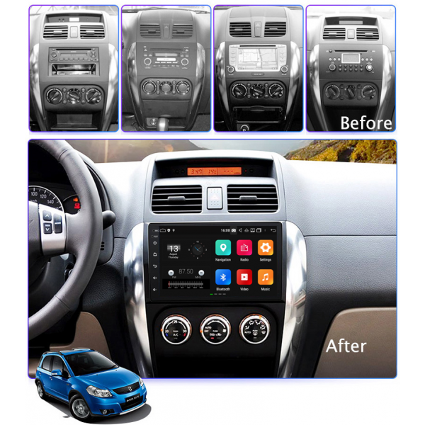 Suzuki SX4 2005 - 2014 7 Inch Android Satnav Radio Car Audio Sound System 