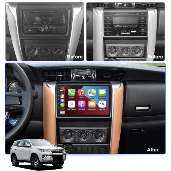 Toyota Fortuner 2016 - 2019 9 Inch Android Satnav Radio Car Audio Sound System