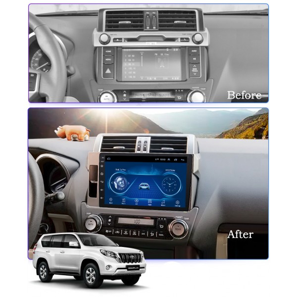 Toyota Prado 150 2014 - 2017 10.1 Inch Android Satnav Radio Car Audio Sound System 
