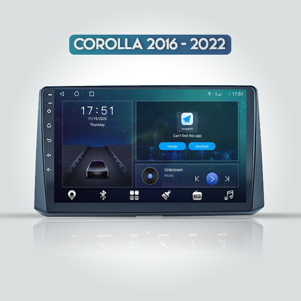 Toyota Corolla Cross 2016 - 2022 10 Inch Android C...