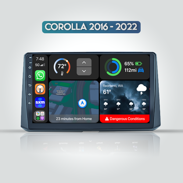 Toyota Corolla Cross 2016 - 2022 10 Inch Android Navigation Carplay Radio 