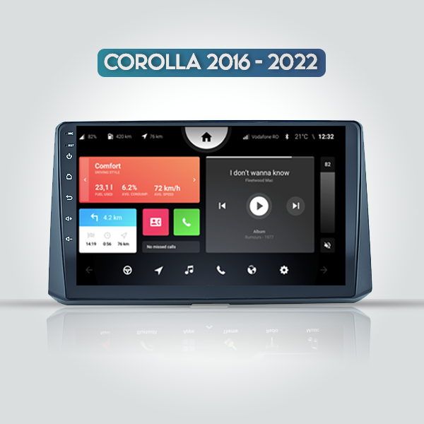 Toyota Corolla Cross 2016 - 2022 10 Inch Android Touch Screen Radio 