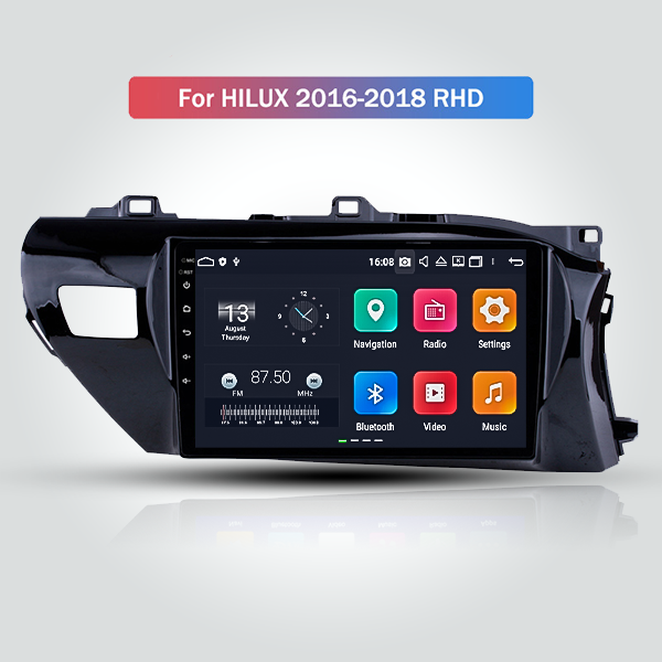 Toyota Hilux 2018 - 2021 10.1 Inch Android Satnav Radio Car Audio Sound System