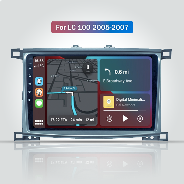 Toyota Land Cruiser 100vx 2005 - 207 9/10 Inch Android Navigation Radio Touch Screen