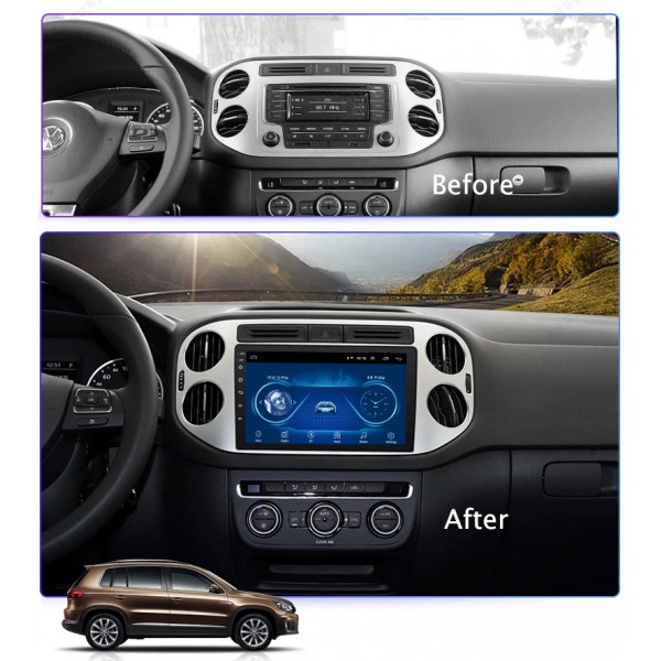 Volkswagen Tiguan 2010 - 2018 9 Inch Android Satnav Radio Car Audio Sound System