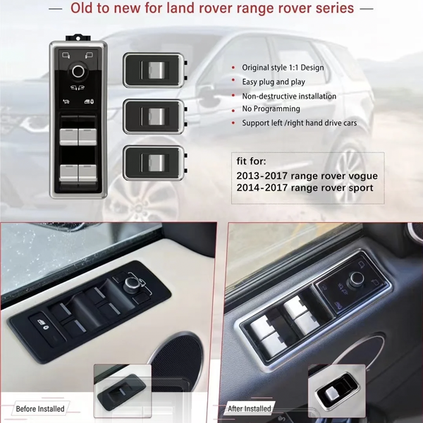 RANGE ROVER SPORT 2013 - 2017 OLD TO NEW CAR WINDOW LIFT SWITCH